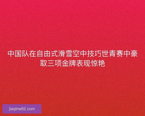 中国队在自由式滑雪空中技巧世青赛中豪取三项金牌表现惊艳