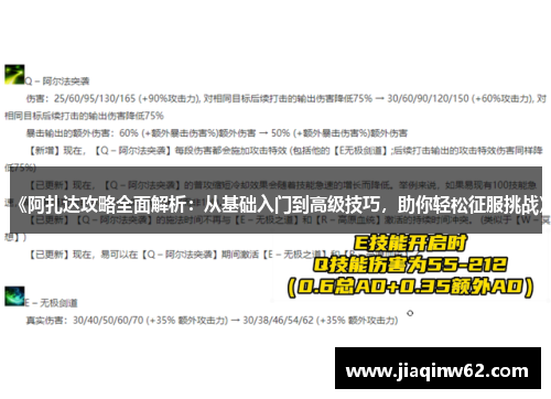 《阿扎达攻略全面解析：从基础入门到高级技巧，助你轻松征服挑战》